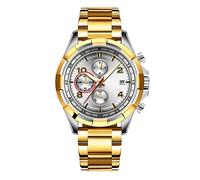 RORIOS Business Tourbillon Analog Quartz Watch for Men Stainless Steel Calendar Luminous Pointer Multifunction Wrist Watch