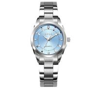 RORIOS Classic Stainless Steel Watch Women's Business Watches Analogue Quartz Wristwatch Minimalist Fashion Watch Ladies Waterproof Wrist Watch Blue