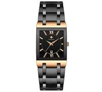 RORIOS Classic Watches Men Multifunction Watches Quartz Analog Watch with Calendar Stainless Steel Strap Fashion Men's Watch, Black A, Bracelet