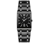 RORIOS Classic Watches Men Multifunction Watches Quartz Analog Watch with Calendar Stainless Steel Strap Fashion Men's Watch, Black B, Bracelet