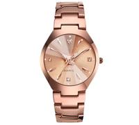 RORIOS Couple Watches Analog Quartz Watch Luminous Wristwatch with Stainless Steel Brecelet Waterproof Fashion Watches for Women Men