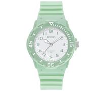 RORIOS Couple's Quartz Watches Men Women Wristwatch Luminous Analog Wrist Watch Minimalist Casual Watch Cute Resin Watch 50m Waterproof Watch for Girl Green A
