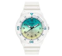 RORIOS Couple's Quartz Watches Men Women Wristwatch Luminous Analog Wrist Watch Minimalist Casual Watch Fashion Resin Watch 50m Waterproof Watch for Boy White Green B