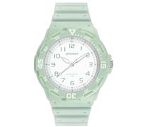 RORIOS Couple's Quartz Watches Men Women Wristwatch Luminous Analog Wrist Watch Minimalist Casual Watch Fashion Resin Watch 50m Waterproof Watch for Boy Green B