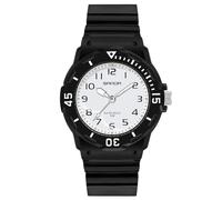 RORIOS Couple's Quartz Watches Men Women Wristwatch Luminous Analog Wrist Watch Minimalist Casual Watch Cute Resin Watch 50m Waterproof Watch for Girl Black White A