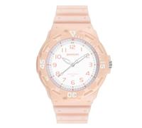 RORIOS Couple's Quartz Watches Men Women Wristwatch Luminous Analog Wrist Watch Minimalist Casual Watch Fashion Resin Watch 50m Waterproof Watch for Boy Pink B