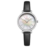 RORIOS Fashion Dress Women's Watch Analog Quartz Wristwatch with Leather Strap Mother of Pearl Dial Ladies Watch