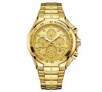 RORIOS Fashion Mens Watches Business Analog Quartz Watches Luminous Stainless Steel Wrist Watch Multifunction Dial Dress Watches for Man