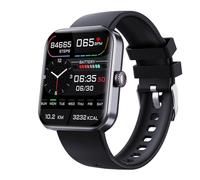 RORIOS Fashion Smart Watch for Men Women 1.91" Touch Screen Bluetooth Intelligent Watch Fitness Sport Smartwatch with Monitor Sleep/Heart Rate Black
