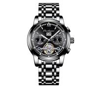 RORIOS Men Automatic Watch Mechanical Self Winding Watch with Stainless Steel Strap Classic Luminous Watch Waterproof Wrist Watch for Men