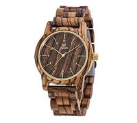 RORIOS Men Wood Watches Handmade Wooden Watch Analog Quartz Watches Vintage Lightweight Watches Natural Wooden Wrist Watch Wood Wristwatches for Men