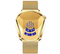 RORIOS Men's Analogue Quartz Watch with Stainless Steel Mesh Strap Elegant Wristwatch, Gold B, Bracelet