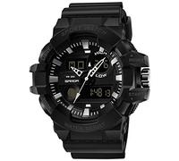 RORIOS Mens Digital Military LED Watch Multifunction Luminous Big Dial Electronic Men's Analog Sports Watch
