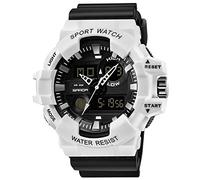 RORIOS Mens Digital Military LED Watch Multifunction Luminous Big Dial Electronic Men's Analog Sports Watch