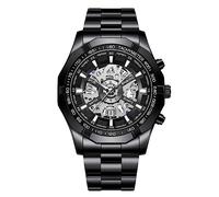 RORIOS Men's Mechanical Watches Business Automatic Watch Wrist Fashion Stainless Steel Watch 3ATM Skeleton Watch for Men