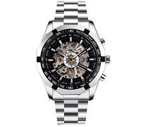 RORIOS Mens Watch Automatic Mechanical Watches Luminous Wrist Watches with Stainless Steel Strap Self-Winding Wrist Watch