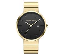 RORIOS Mens Watches Minimalist Analog Quartz Watch with Stainless Steel Band Fashion Dress Date Wrist Watch for Men