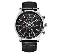 RORIOS Mens Watches Waterproof Analogue Quartz Watch with Stainless Steel Brecelet Business Chronograph Wrist Watches for Men