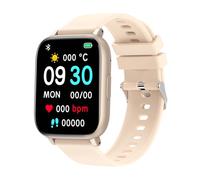 RORIOS Smart Watch 1.77" HD Men's and Women's Smartwatch Bluetooth Call Incoming Call SMS Alerts Fitness Watch with Heart Rate Monitor GPS Multiple Sports Modes Gold