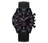 RORIOS Sports Watch for Men Stylish Analog Wristwatch with Breathable Perforated Strap Multi-Color Casual Timepiece Red