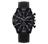 RORIOS Sports Watch for Men Stylish Analog Wristwatch with Breathable Perforated Strap Multi-Color Casual Timepiece White