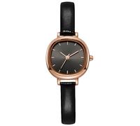 RORIOS Square Women Watches Analog Quartz Watch with Leather Strap Simple Dress Waterproof Wristwatch
