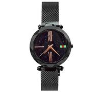 RORIOS Stylish Ladies Watch Beautiful Starry Diamond Dial Mesh Strap Analogue Quartz Women Wrist Watches