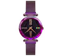 RORIOS Stylish Ladies Watch Beautiful Starry Diamond Dial Mesh Strap Analogue Quartz Women Wrist Watches