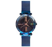 RORIOS Stylish Ladies Watch Beautiful Starry Diamond Dial Mesh Strap Analogue Quartz Women Wrist Watches