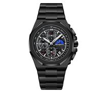 RORIOS Stylish Wrist Watch for Men Analog Quartz Watch with Stainsteel Steel Band Multifunction Chronograph Mens Watches