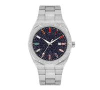 RORIOS Watches for Men Stylish Luminous Quartz Male Wristwatch with Stainless Steel High-Grade Frosted Watch Waterproof Wristwatch White