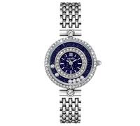 RORIOS Women Fashion Watch Diamond Starry Sky Wristwatch Ladies Blue Watches Analogue Quartz Wrist Watch with Stainless Steel Strap