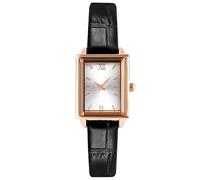 RORIOS Women Watches Analog Quartz Watch Minimalist Rectangle Dial Watch with Leather Band Business Dress Wrist Watches