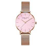 RORIOS Women Watches Analogue Quartz Watch Crystal Starry Sky 2 Colors Dial Mesh Strap Stylish Ladies Wristwatches