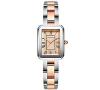 RORIOS Women Watches Analogue Quartz Watch with Stainless Steel Strap Waterproof Retro Square Wristwatch Elegant Watch for Ladies Girls