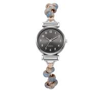 RORIOS Women's Analog Bracelet Watch Lightweight Adjustable Stretch Band with Stone Accents Daily Wear for Women Black