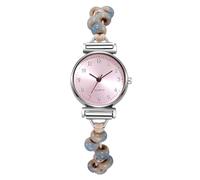 RORIOS Women's Analog Bracelet Watch Lightweight Adjustable Stretch Band with Stone Accents Daily Wear for Women Pink