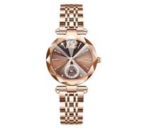 RORIOS Women's Elegant Wristwatch Waterproof Diamond Wrist Watch Ladies Analogue Quartz Watch with Stainless Steel Strap