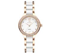 RORIOS Women's Quartz Watch with Stainless Steel Bracelet Female Diamond Watches Analogue Display for Ladies Girls Wristwatch Gold