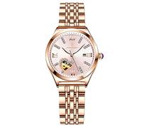 RORIOS Women's Watches Analog Quartz Watch with Stainless Steel Strap Luminous Watch Self-Winding Ladies Dress Wrist Watches