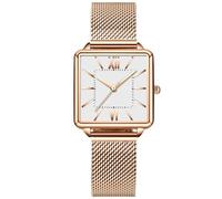 rorios Women's Watches Analogue Quartz Wrist Watch with Stainless Steel Strap Waterproof Minimalist Women's Watches for Women, White, Bracelet