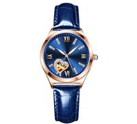 RORIOS Women's Watches Automatic Self-Winding Watch Mechanical Watch with Leather Strap Luminous Ladies Dress Wrist Watches