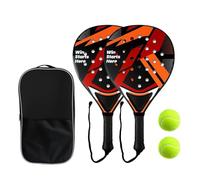 RORLAND Lightweight Padel Racket Set of 2 - ABS Surface & EVA Foam Core, Paddle Tennis Racquet for Juniors, Adult Men and Women, Beginners, Including 2 Balls & Carry Bag