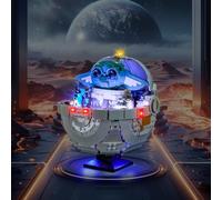 Rorliny LED Light Kit Compatible with Lego The Mandalorian Grogu with Hover Pram 75403 (No Lego Model Set), Lighting Set Compatible with Lego 75403