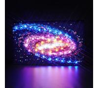 Rorliny LED Light Kit Compatible with Lego The Milky Way Galaxy Wall, Classic Version, 10 LED Lights, USB & Battery Powered
