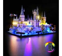 Rorliny LED Light Kit for Lego Harry Potter Hogwarts Castle and Grounds 76419 Building Set, Creative Lighting kit Compatible with Lego 76419 - RC Version (Lights Only, No Lego Set)