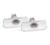 RORLL For Jeep For Patriot For Compass For Commander For Liberty 2008-2012 Front Car Side Marker Light Repeater Turn Signal Lamp Indicator Turn Signal Light(2pcs Clear)