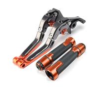 RORLL for VTR1000F VTR 1000 V/FW/FX for Firestorm 1997-1999 Motorcycle CNC Adjustable Folding Extendable Brake Clutch Levers Handlebar Brake Clutch Motorcycle(Orange)