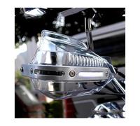 RORLL Motorcycle Handlebar for Silver for Wing for Torneo Cbr1100Xx Biz 125 Cg 125 for Shadow 750 Motorcycle Hand Guards Handguard Handlebar Handle Protector Hand Guards(Clear-White Light)
