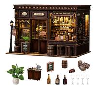Roroom DIY Miniature House Kit for Adults, Tavern Dollhouse Model Kit